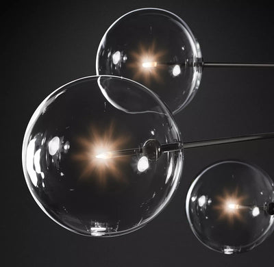 Orbit Contemporary Glass Chandelier