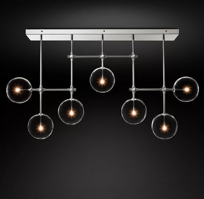 Orbit Contemporary Glass Chandelier