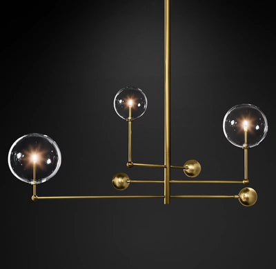 Orbit Contemporary Glass Chandelier