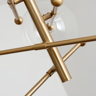 Orbit Contemporary Glass Chandelier