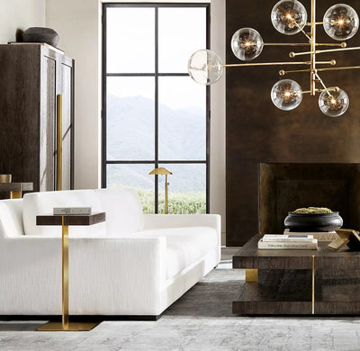 Orbit Contemporary Glass Chandelier