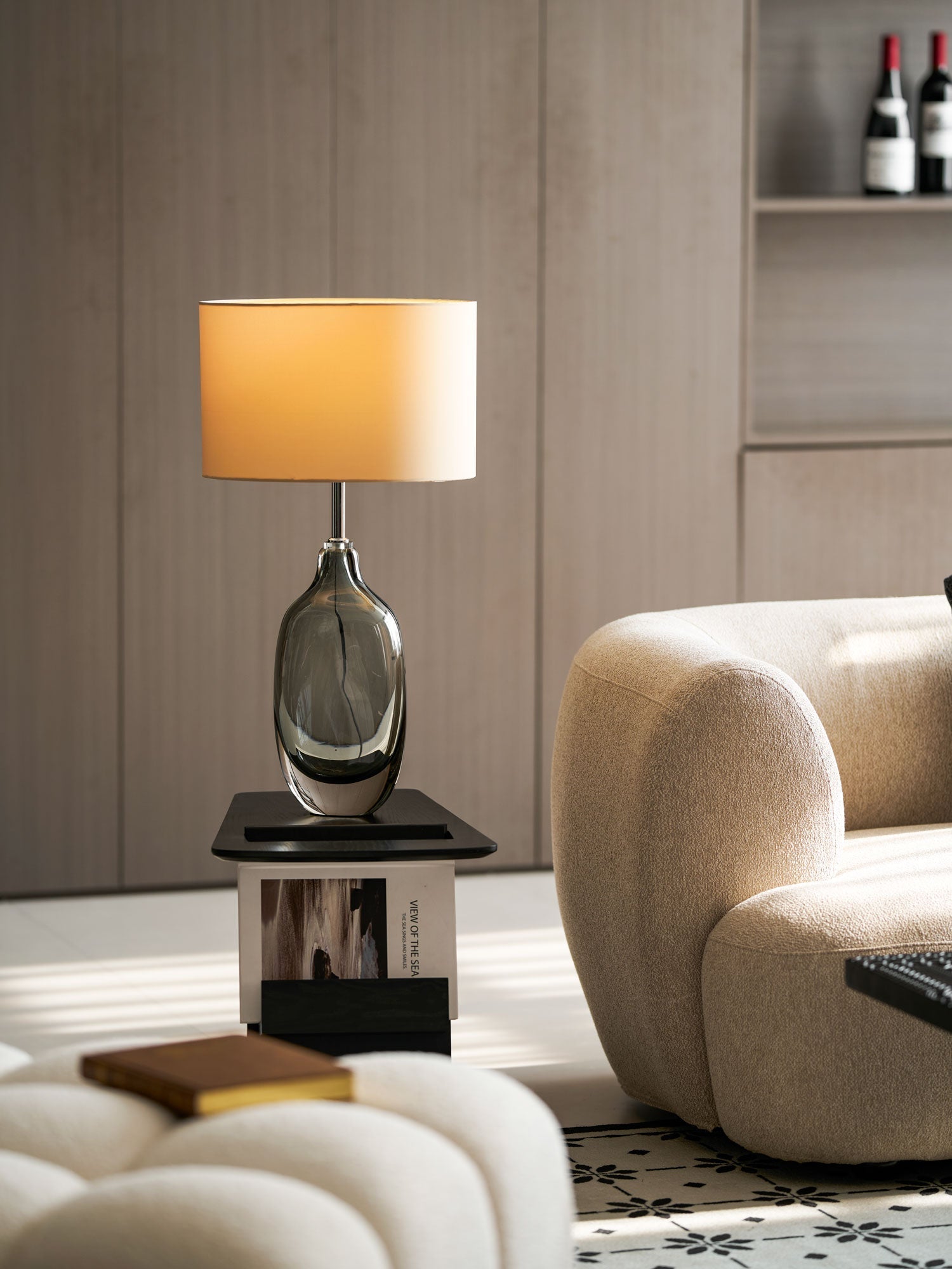 Someray Glazed Crystal Table Lamp