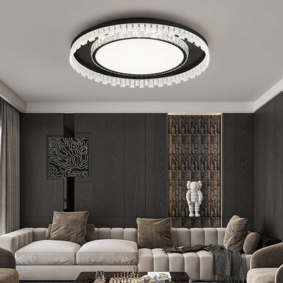 Nythee Modern Minimalist Luxury Crystal Ceiling Light