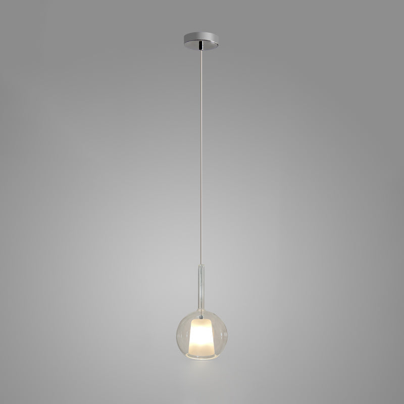 Lioranira Pendant Lamp Smoked Glass Round