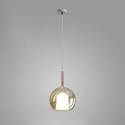 Lioranira Pendant Lamp Smoked Glass Round