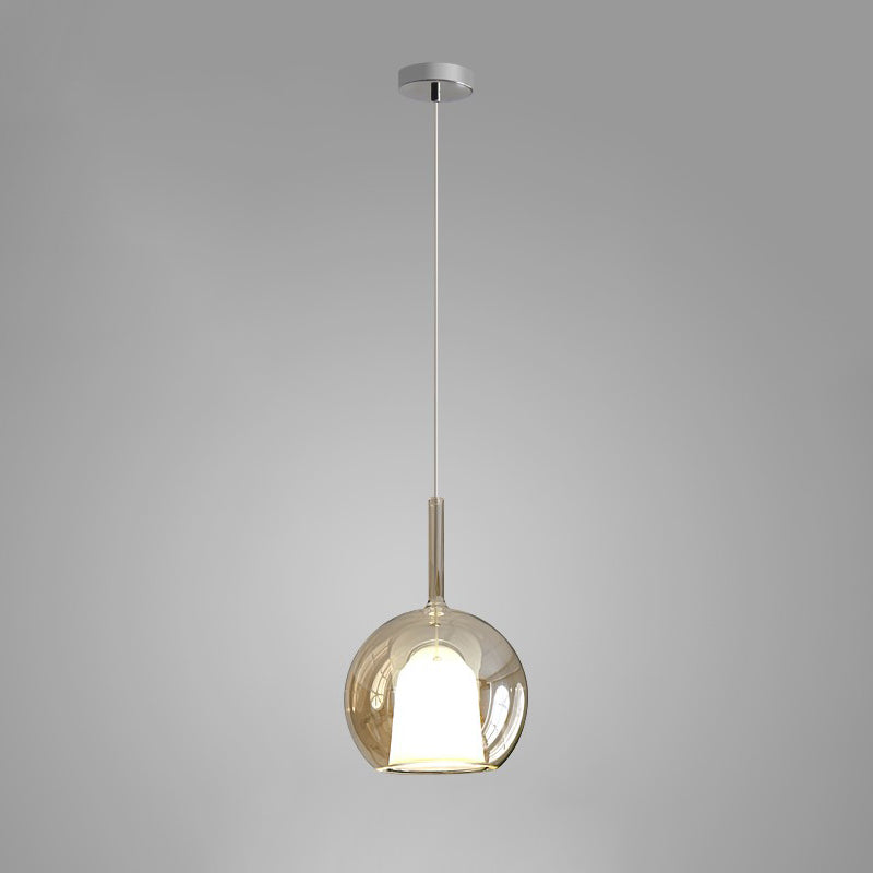 Lioranira Pendant Lamp Smoked Glass Round