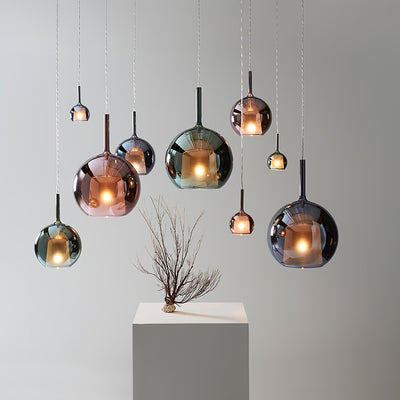 Lioranira Pendant Lamp Smoked Glass Round