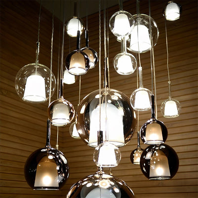 Lioranira Pendant Lamp Smoked Glass Round