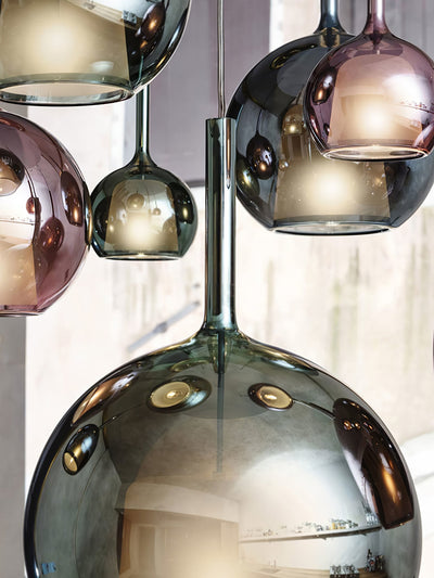 Lioranira Pendant Lamp Smoked Glass Round
