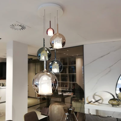 Lioranira Pendant Lamp Smoked Glass Round