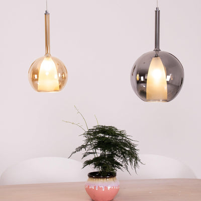 Lioranira Pendant Lamp Smoked Glass Round