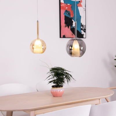 Lioranira Pendant Lamp Smoked Glass Round