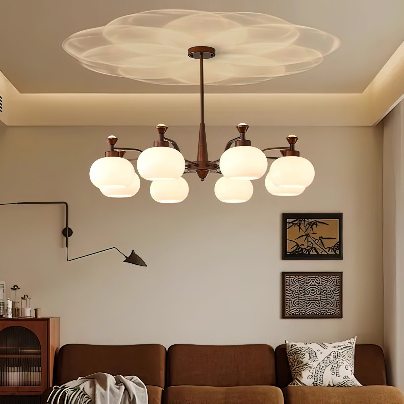 Rivaliel Chandelier Globe Spotlight