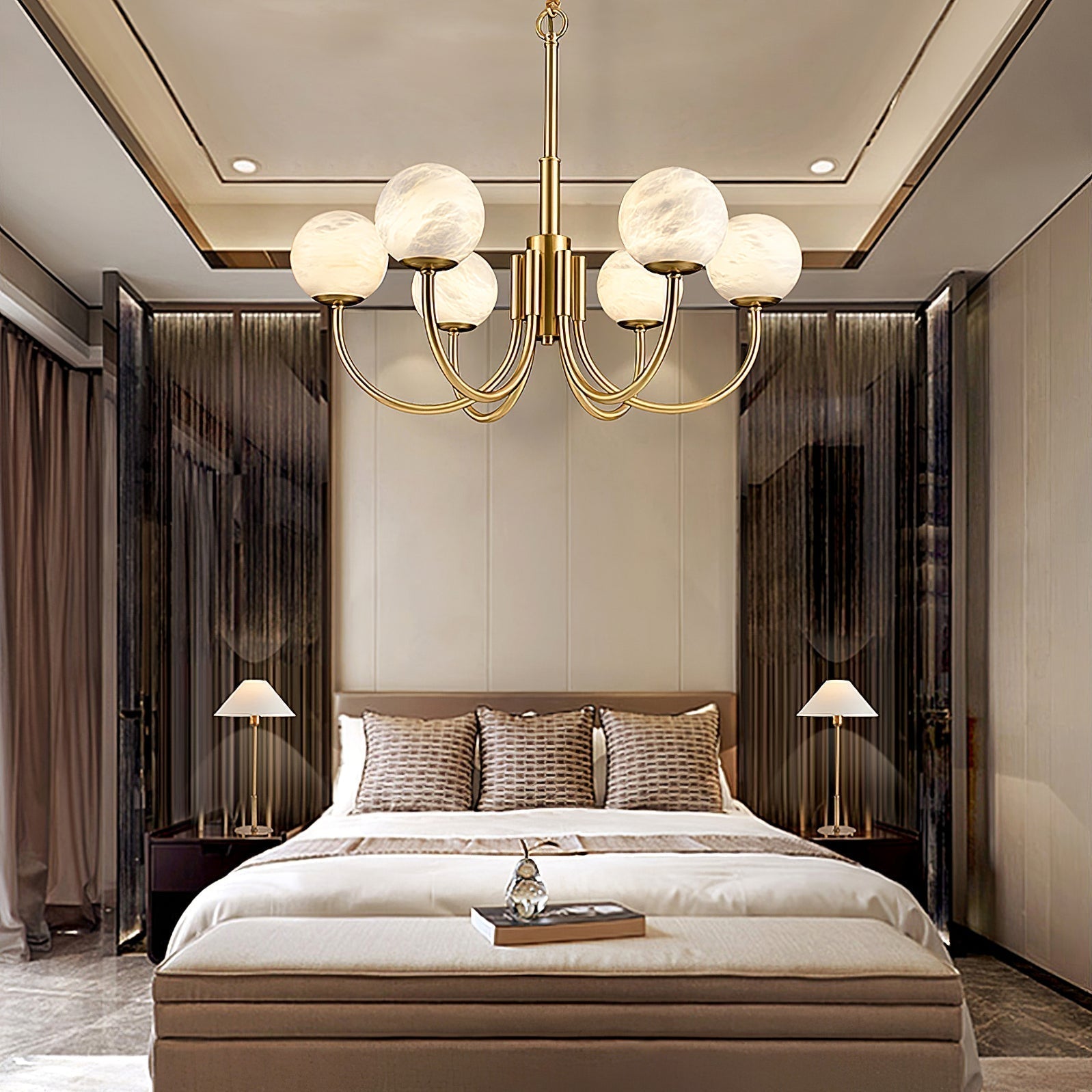 Chandelier  Alabaster Luxury