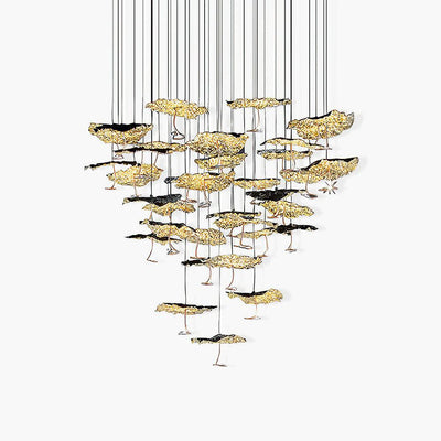 Aureate Cloud Brass Cluster Chandelier