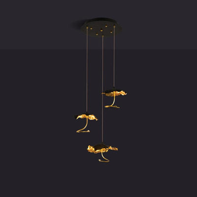 Aureate Cloud Brass Cluster Chandelier