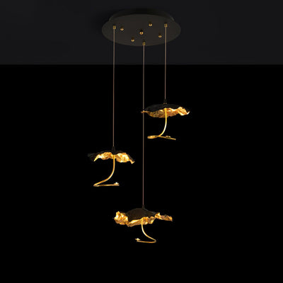 Aureate Cloud Brass Cluster Chandelier