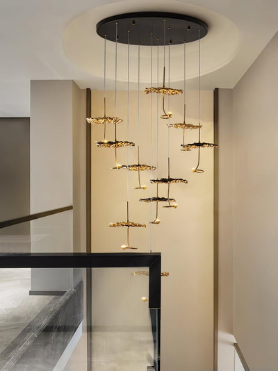 Aureate Cloud Brass Cluster Chandelier