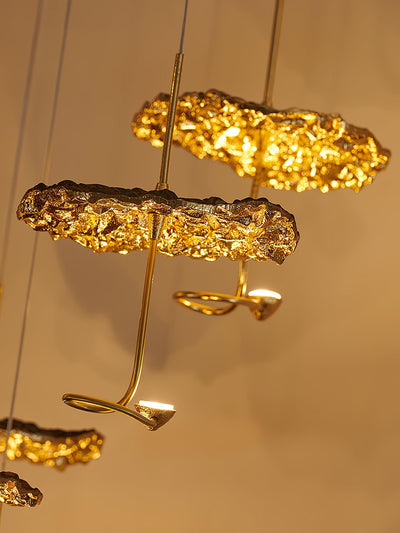 Aureate Cloud Brass Cluster Chandelier