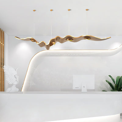 Raelis Gold Ribbon Chandelier