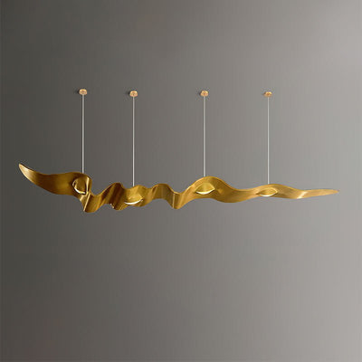 Raelis Gold Ribbon Chandelier