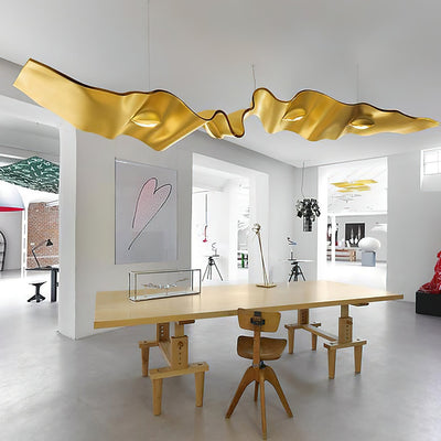 Raelis Gold Ribbon Chandelier