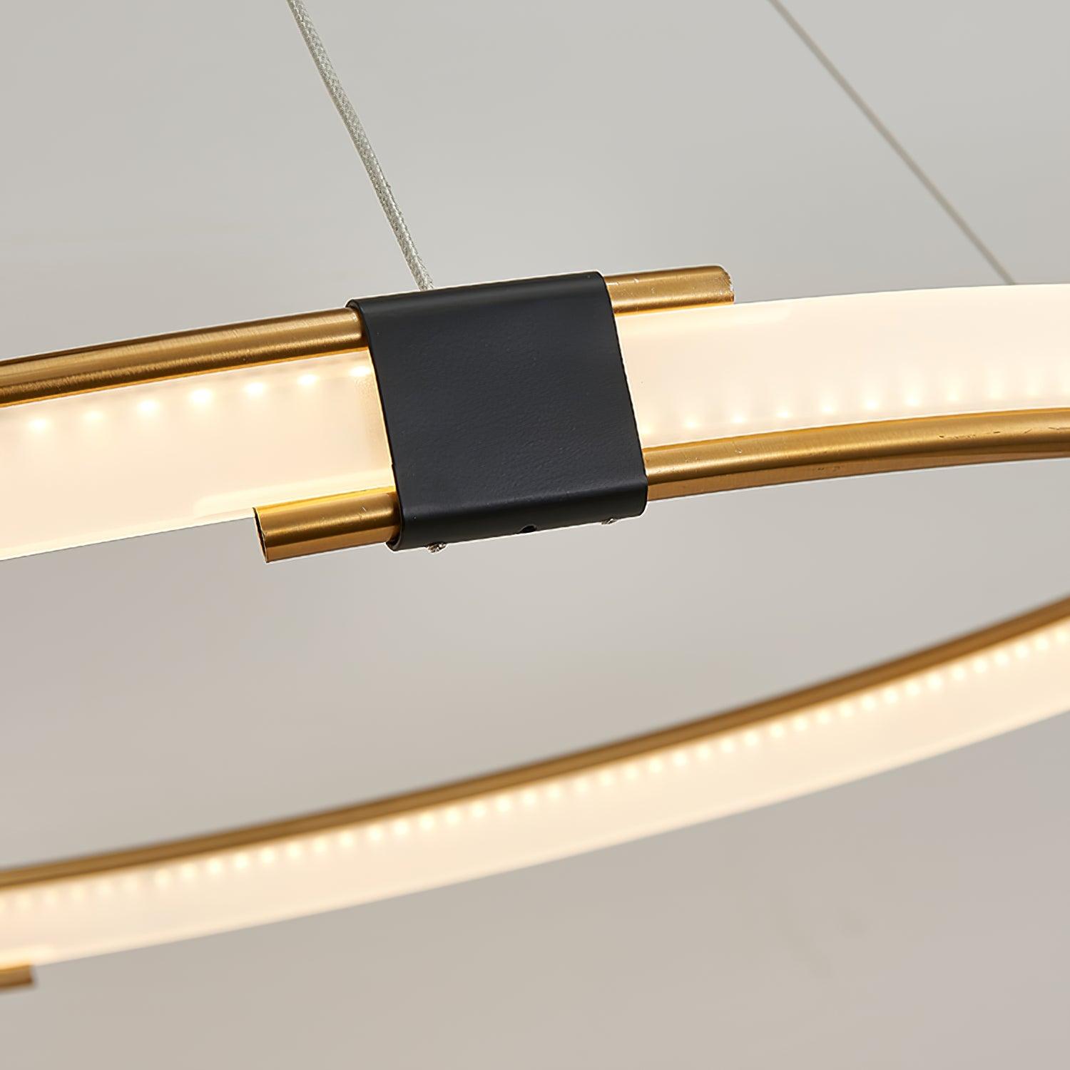 Lavi Chandelier Gold Ring LED Halo Modern