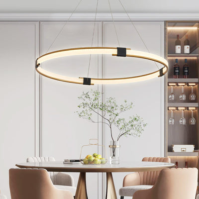 Lavi Chandelier Gold Ring LED Halo Modern