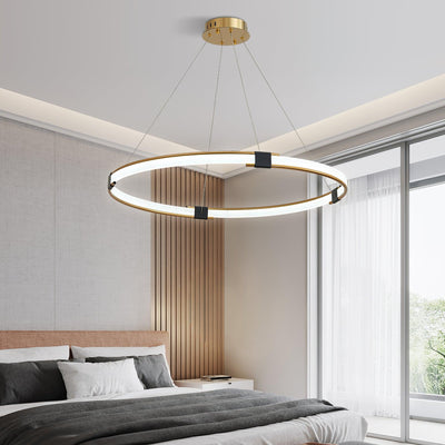 Lavi Chandelier Gold Ring LED Halo Modern