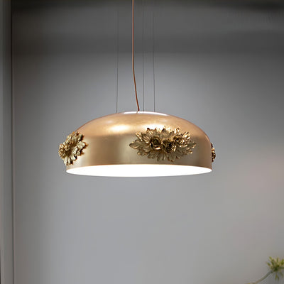 Zesolila Traditional Art Gold Pendant Light