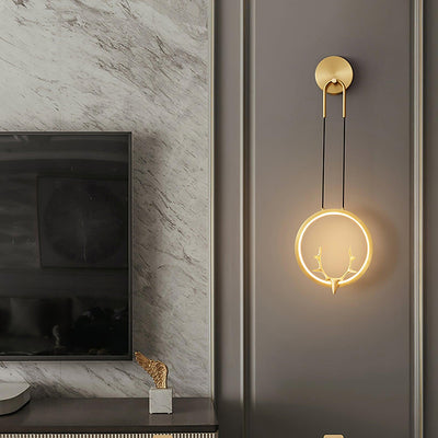 Kirixy Brass Whimsical Wall Lamp