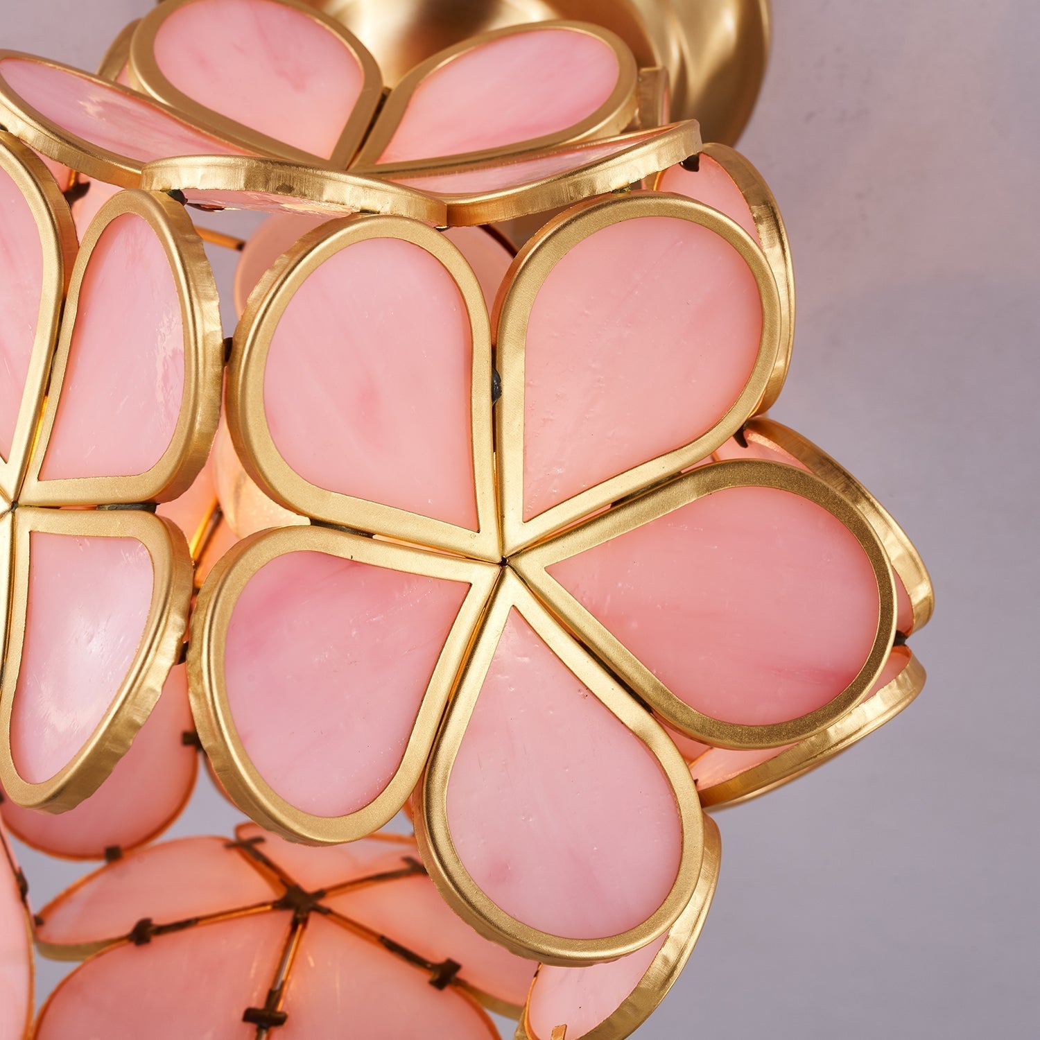 Ullaeiel Postmodern Luxury Bloom Golden Glass Ceiling Light - Neutral Decor