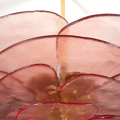 Crivs Chandelier Gold Murano Glass Petal Luxury