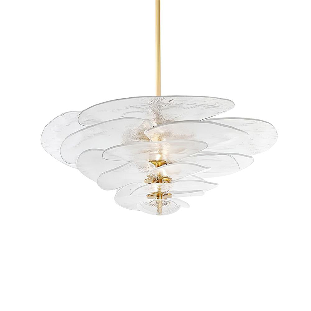 Crivs Chandelier Gold Murano Glass Petal Luxury