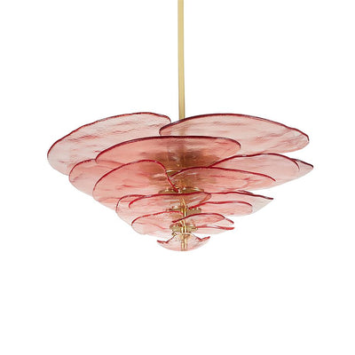 Crivs Chandelier Gold Murano Glass Petal Luxury