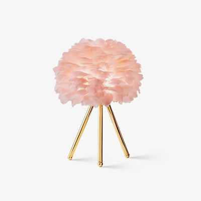 Nilo Feather Feminine Table Lamp - Neutral Decor