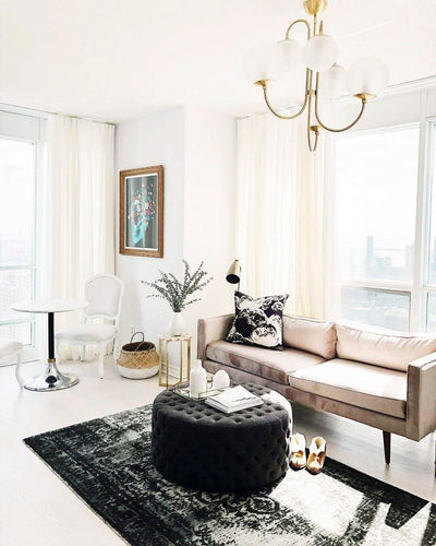 Auruaria Chandelier Brass Globe Cluster Curved Arm