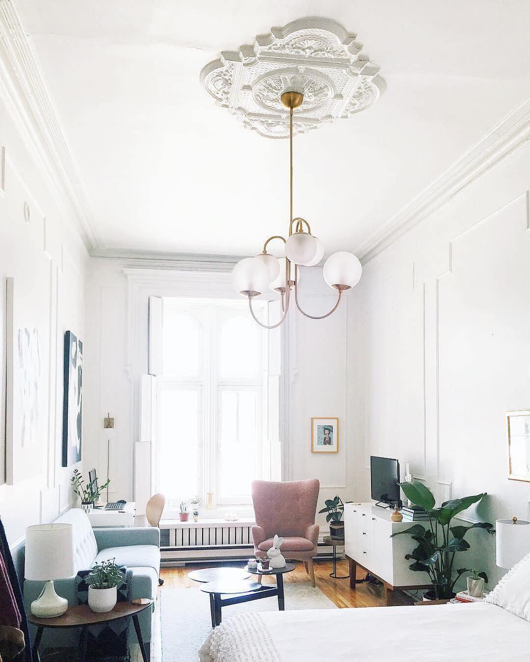 Auruaria Chandelier Brass Globe Cluster Curved Arm
