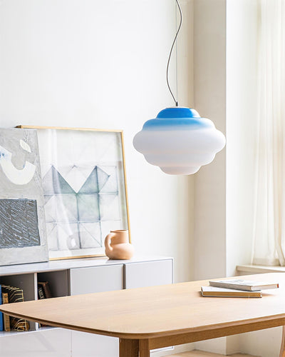 Eurvenara Premium Nordic Art Cloudy Glass Pendant Lamp