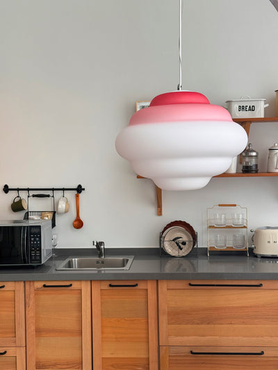 Eurvenara Premium Nordic Art Cloudy Glass Pendant Lamp