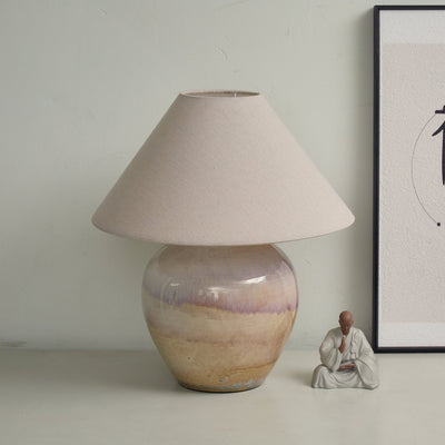 Gradient Hued Ceramic Jar Table Lamp