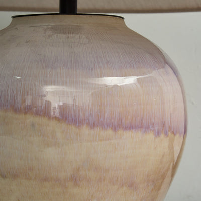Gradient Hued Ceramic Jar Table Lamp