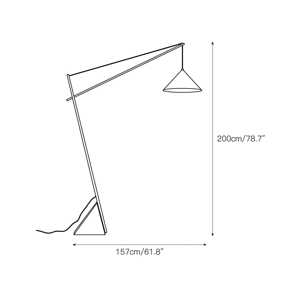 Valorielle Travertine Floor Lamp