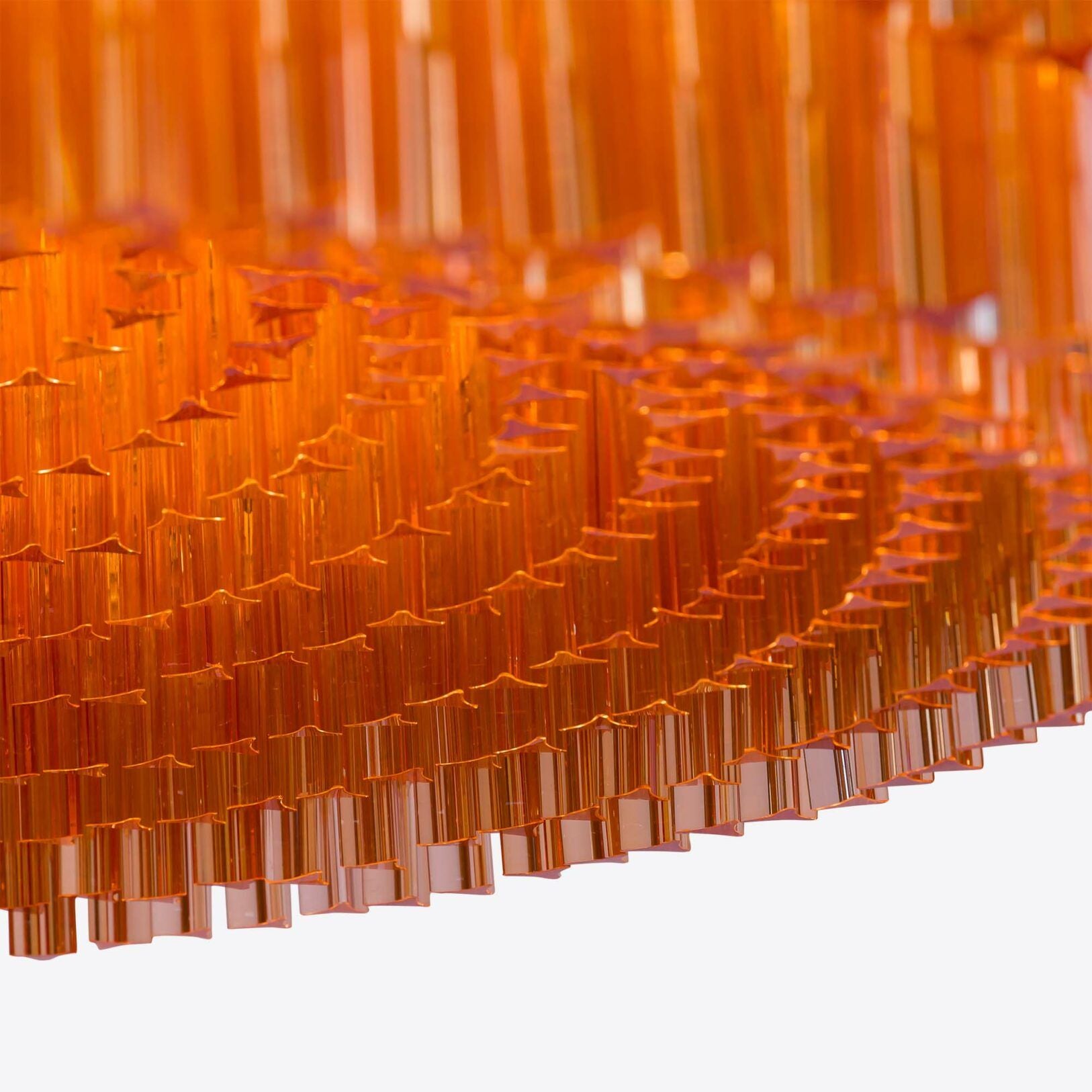 Maren Chandelier Amber Drum Glass