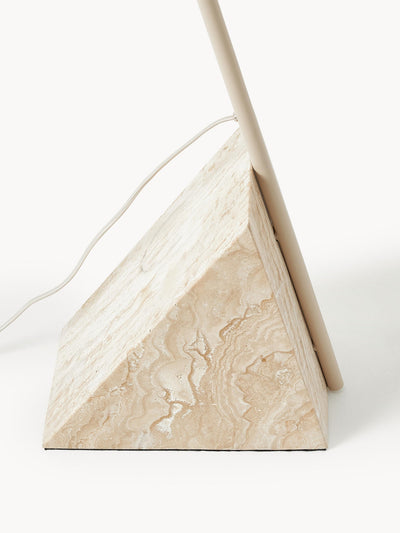 Valorielle Travertine Floor Lamp