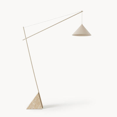 Valorielle Travertine Floor Lamp