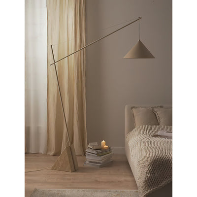 Valorielle Travertine Floor Lamp