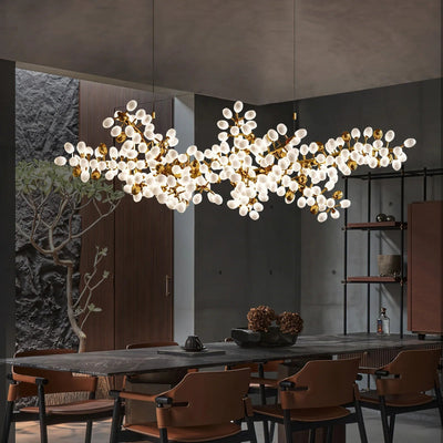 Aldo Elegant Droplet Glass Chandelier