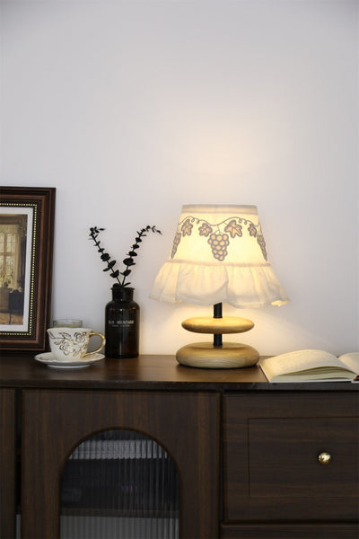 Grape Embroidery Table Lamp