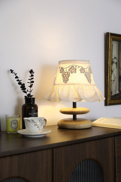 Grape Embroidery Table Lamp
